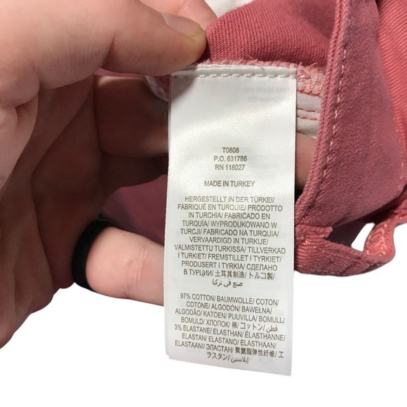 Boden Button Fly Wide Leg Cropped Pants Coral Pink Women Size 16 18 - Picture 4 of 4